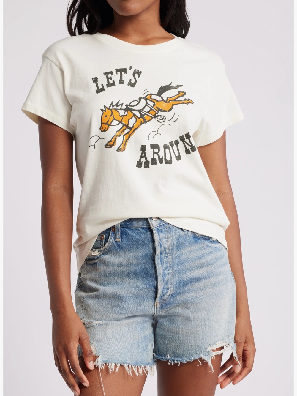 Daydreamer LA "Let's Horse Around" Western Graphic Tee - Size S